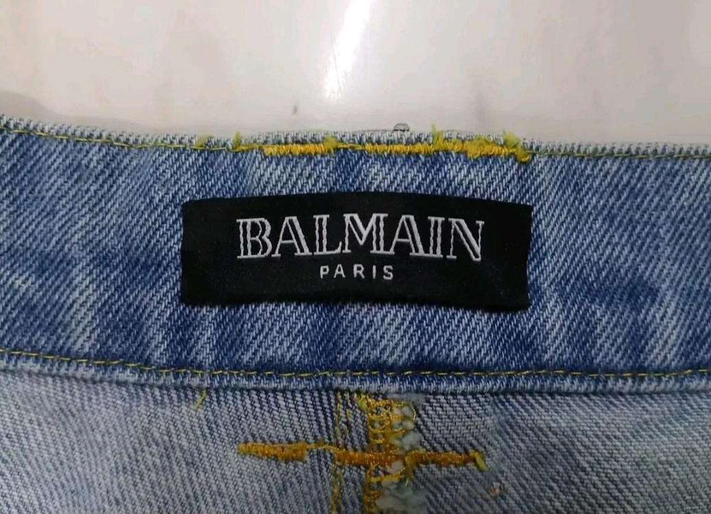 [최고급 남여공용] 발망 큐빅장식 데님 청바지 바지 팬츠 M 사이즈 (아미리 디스쿼어드2 크롬하츠 에디하디 머큐리) 이미지