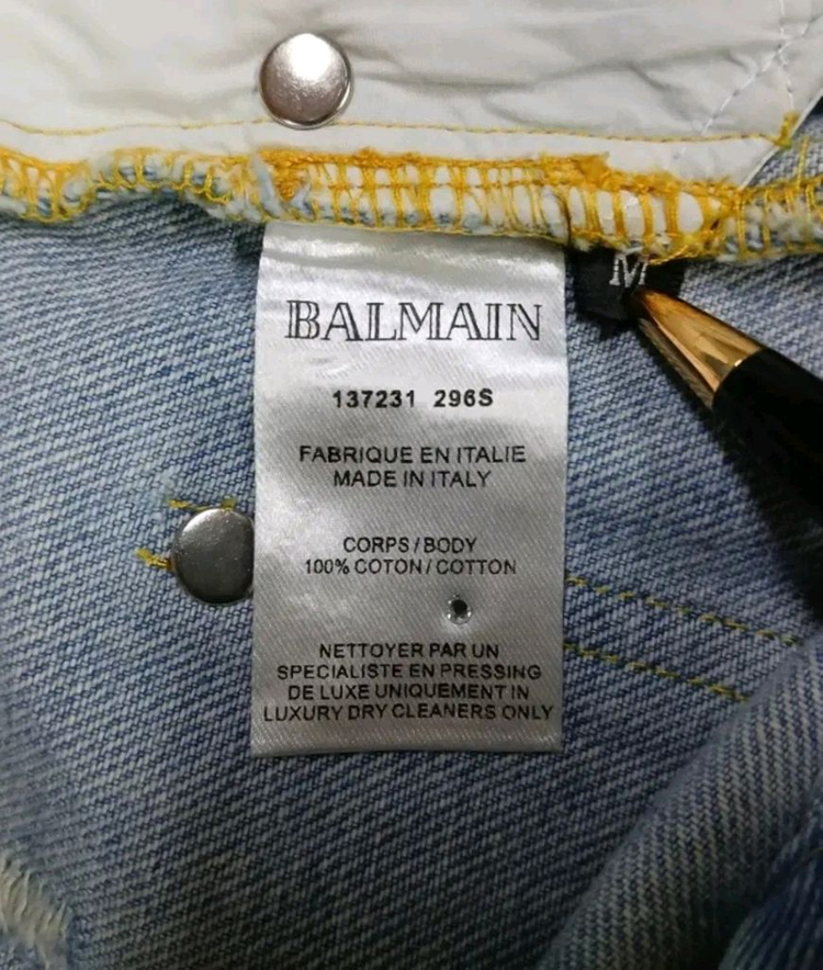 [최고급 남여공용] 발망 큐빅장식 데님 청바지 바지 팬츠 M 사이즈 (아미리 디스쿼어드2 크롬하츠 에디하디 머큐리) 이미지