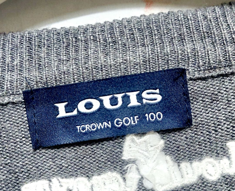 LOUIS TCROWN 남성골프가디건니트100/ 이미지