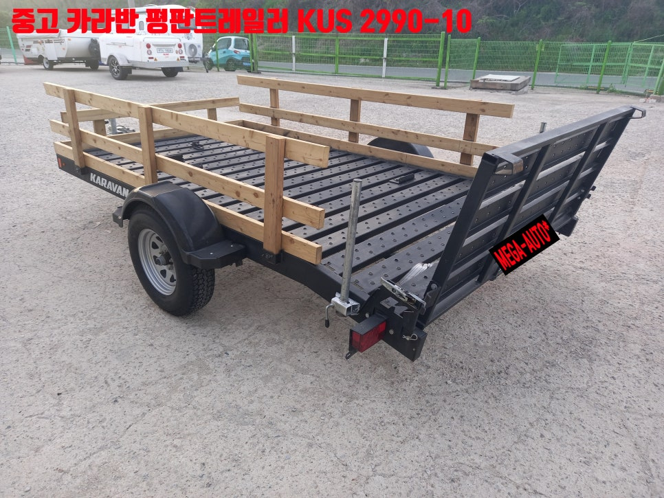 중고 karavan 평판트레일러 KUS 2990-10 바이크트레일러 ATV 미국식4핀 이미지