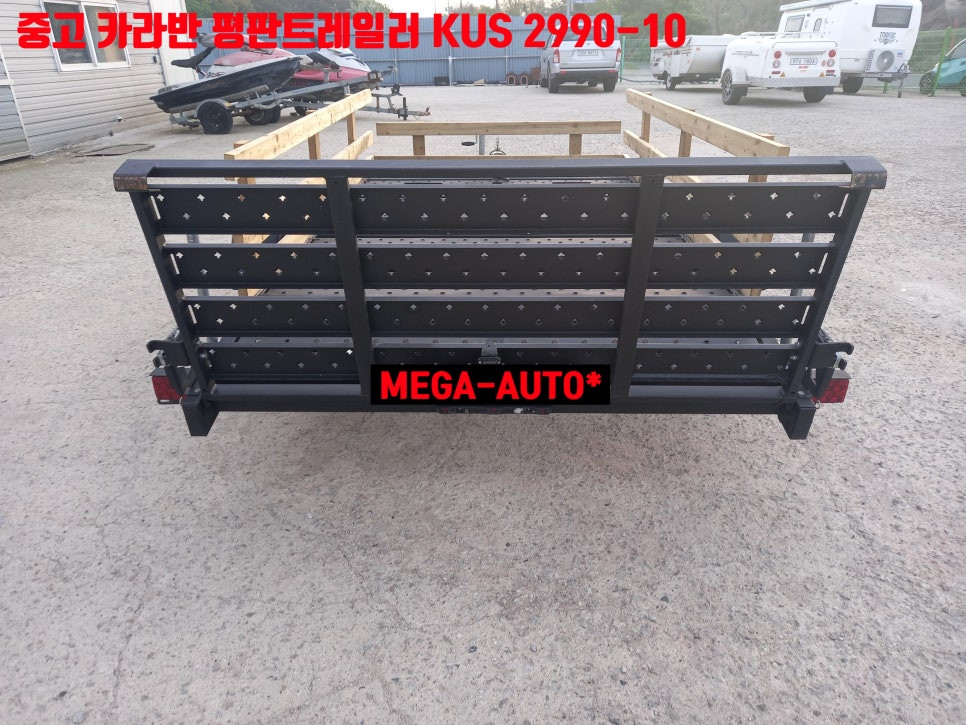 중고 karavan 평판트레일러 KUS 2990-10 바이크트레일러 ATV 미국식4핀 이미지