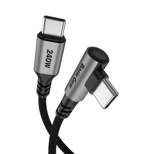 베이직기어 240W PD 90도 꺾임 C to C 초고속 충전 케이블 1m + 2m 미개봉 새상품 판매합니다. 이미지