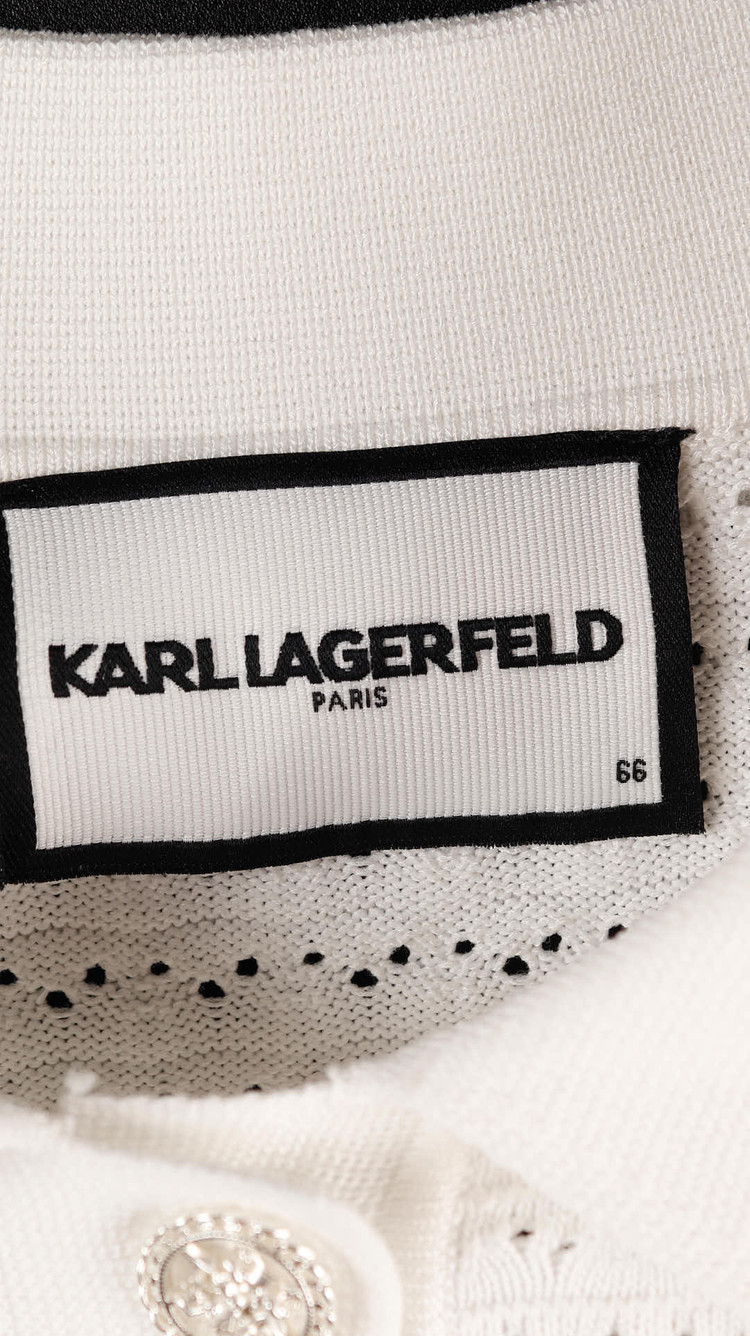 칼라거펠트 반팔 니트 이미지