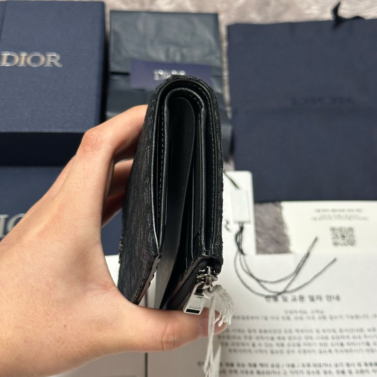 [미사용/새상품] 디올 오블리크 버티컬 컴팩트 반지갑 신형 이미지