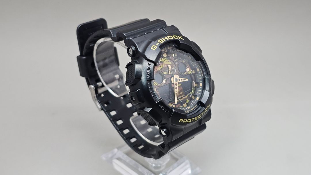 카시오 지샥 GA-100CF 카모 그린 이미지