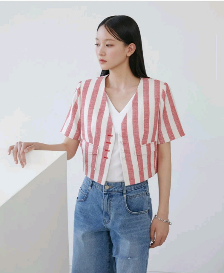 25년 에고이스트 v넥 크롭자켓 이미지