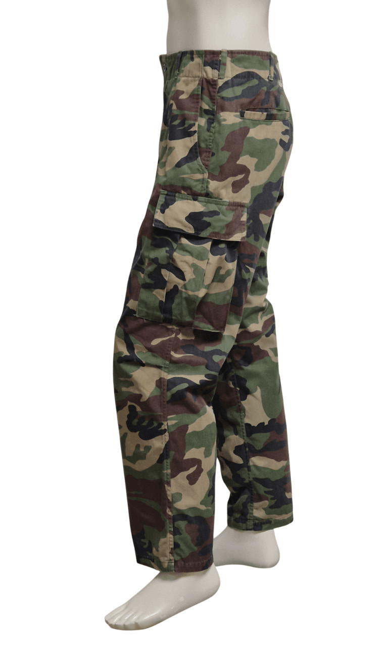 국군 구형 90s 초기형 얼룩무늬 동계 전투복 바지 팬츠 하의 (M) 이미지