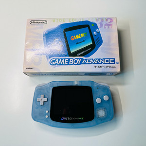 닌텐도 GBA 게임보이 어드밴스 밀키블루 IPS 백라이트 박스셋 판매 이미지