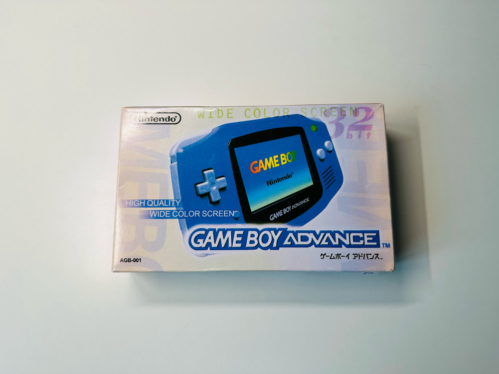 닌텐도 GBA 게임보이 어드밴스 밀키블루 IPS 백라이트 박스셋 판매 이미지