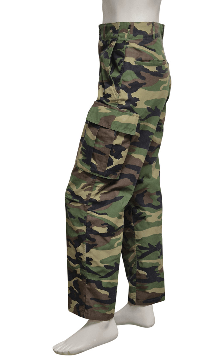 국군 구형 중기형 얼룩무늬 동계 전투복 바지 팬츠 하의 (M) 이미지