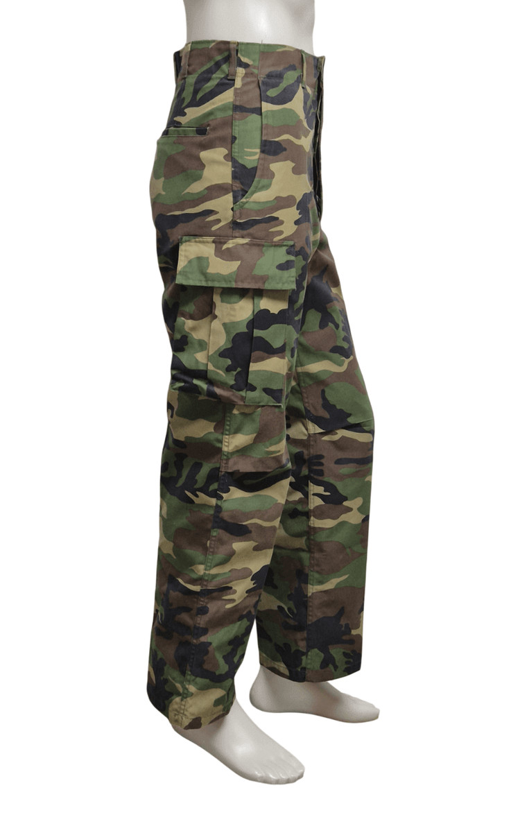 국군 구형 중기형 얼룩무늬 동계 전투복 바지 팬츠 하의 (M) 이미지