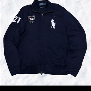 폴로 빅포니 잉글랜드 니트 집업 이미지