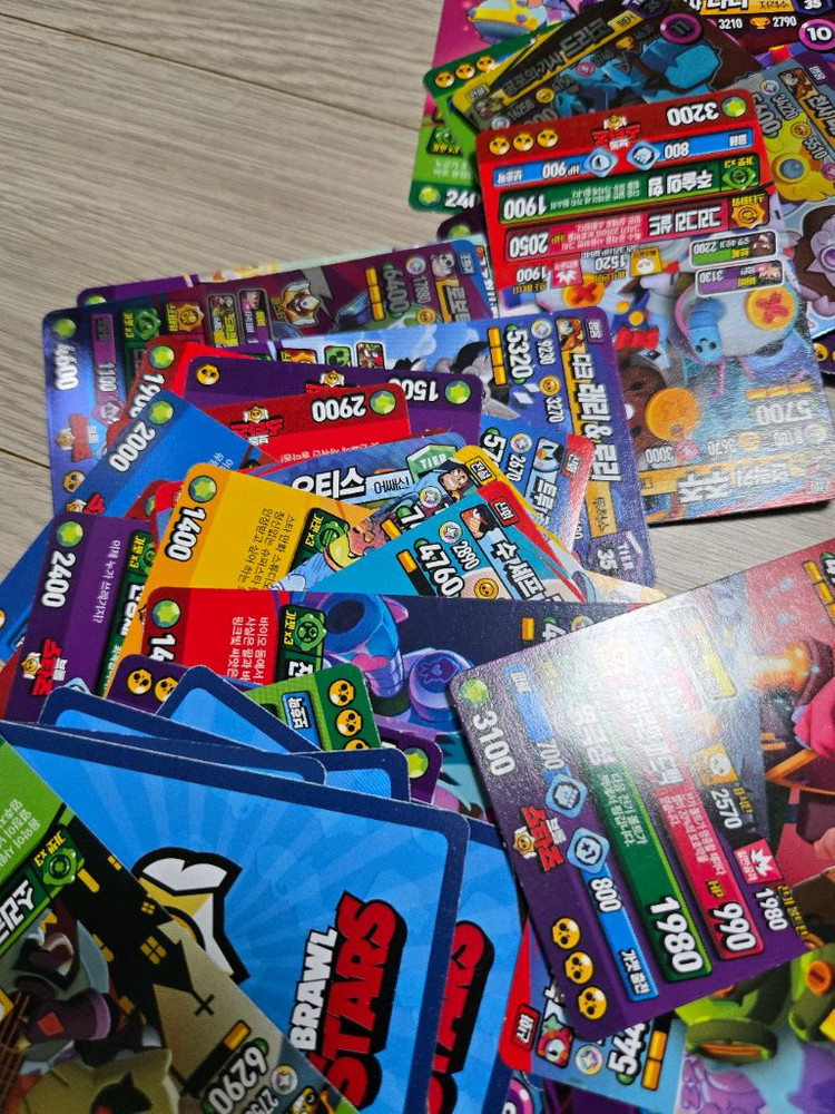 브롤스타즈 카드 50장정도 이미지