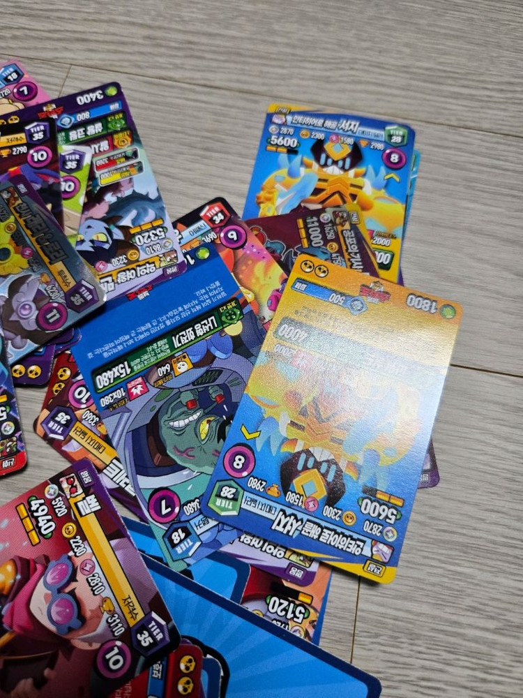 브롤스타즈 카드 50장정도 이미지