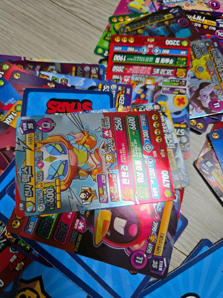 브롤스타즈 카드 50장정도 이미지