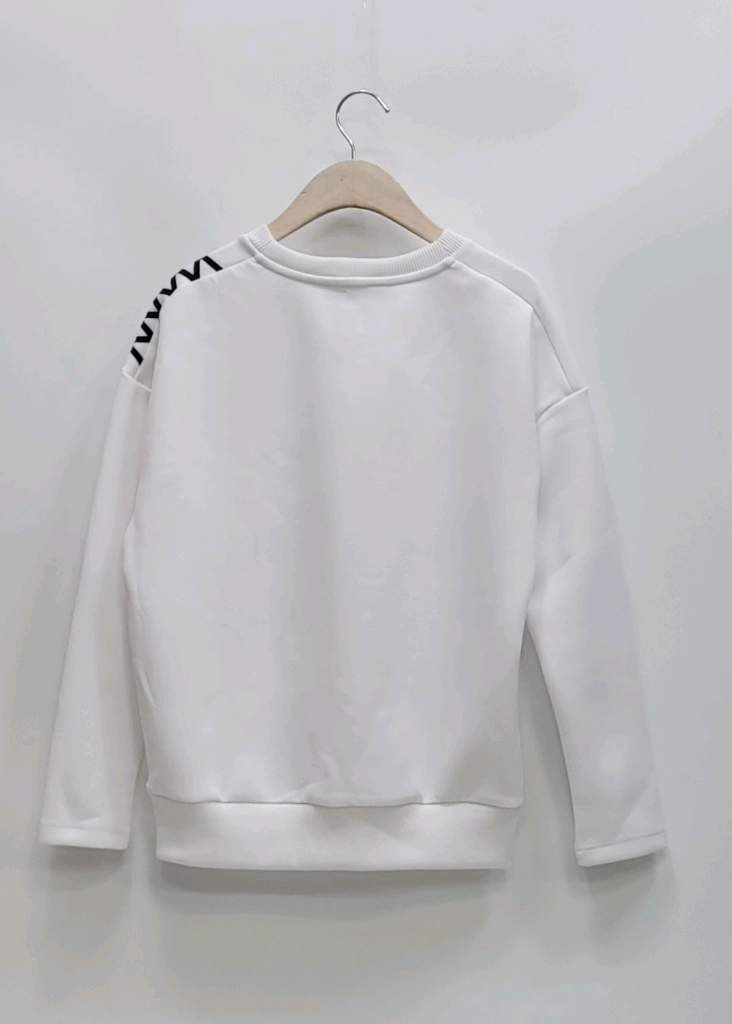 BEANPOLE 빈폴 레이스업 스웻셔츠 맨투맨 / 여 90 화이트 이미지