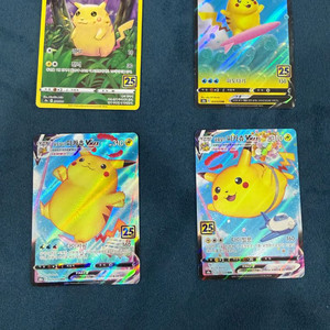 포켓몬카드 피카츄 25주년 세트 4장 이미지