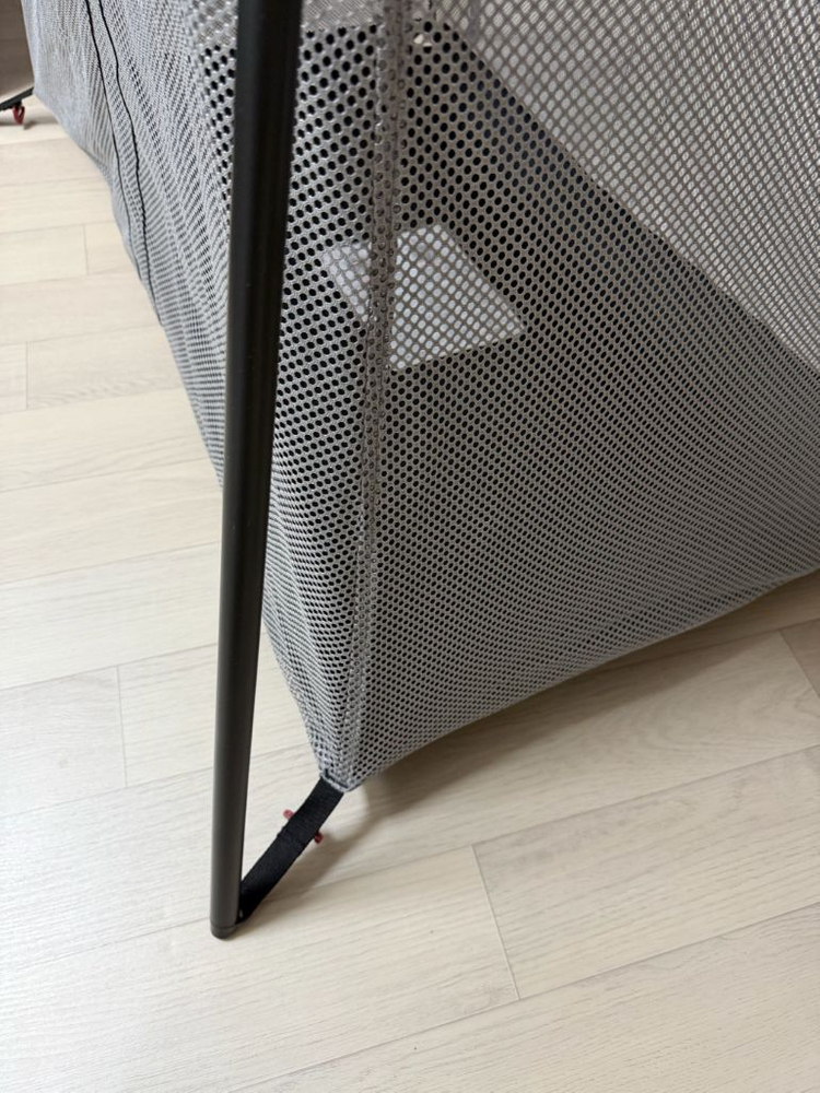 [베이비뵨] 트래블 크립 라이트 / 플레이야드형 휴대용 접이식 아기 침대 블랙 이미지