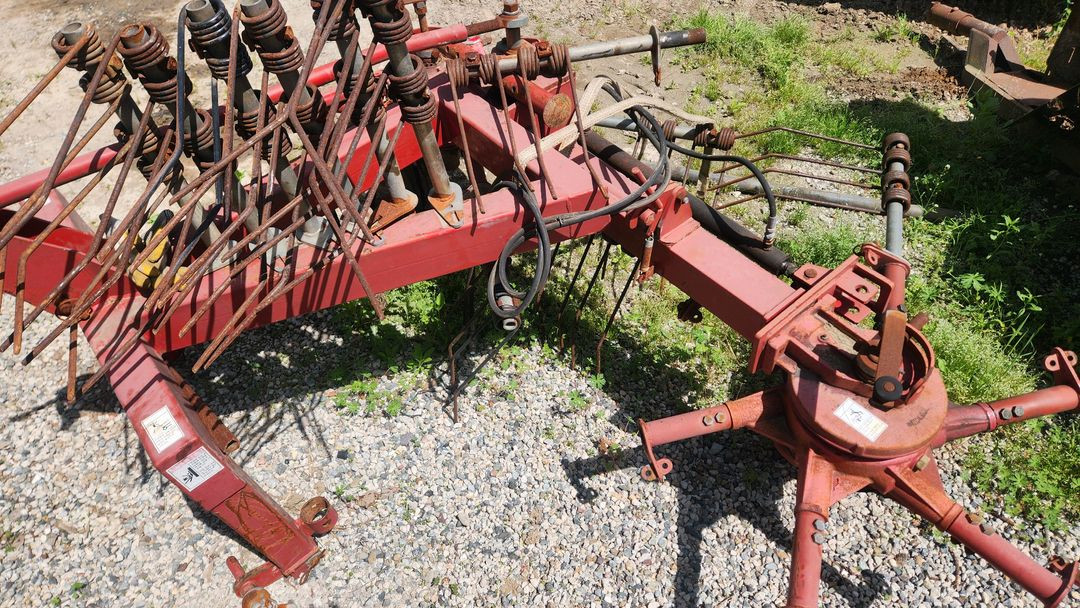 트랙터 트랙트 트렉터 트렉트 집초기 레이키 볏짚모으는 기계 이미지