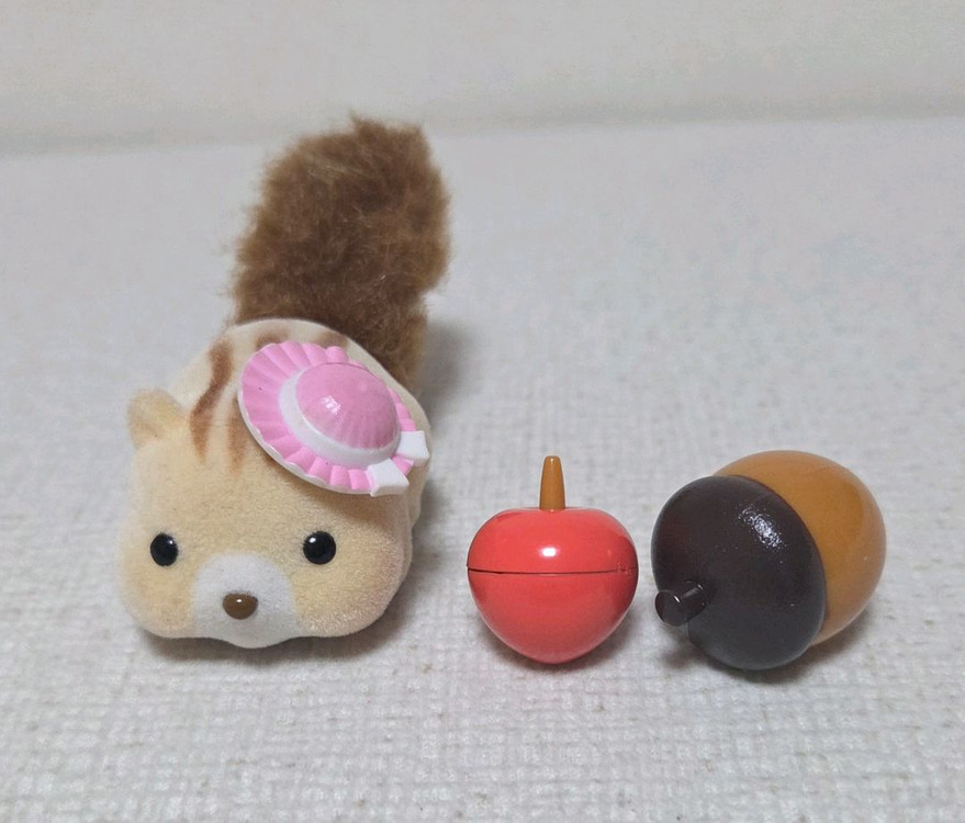 [장난감] 데굴데굴 다람이 친구(크림) + 불빛키링 덤 이미지