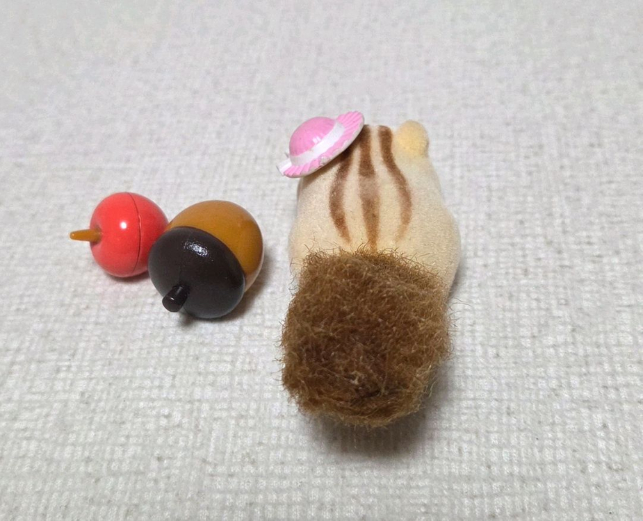 [장난감] 데굴데굴 다람이 친구(크림) + 불빛키링 덤 이미지