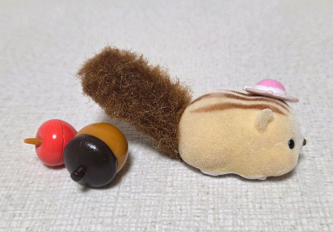 [장난감] 데굴데굴 다람이 친구(크림) + 불빛키링 덤 이미지