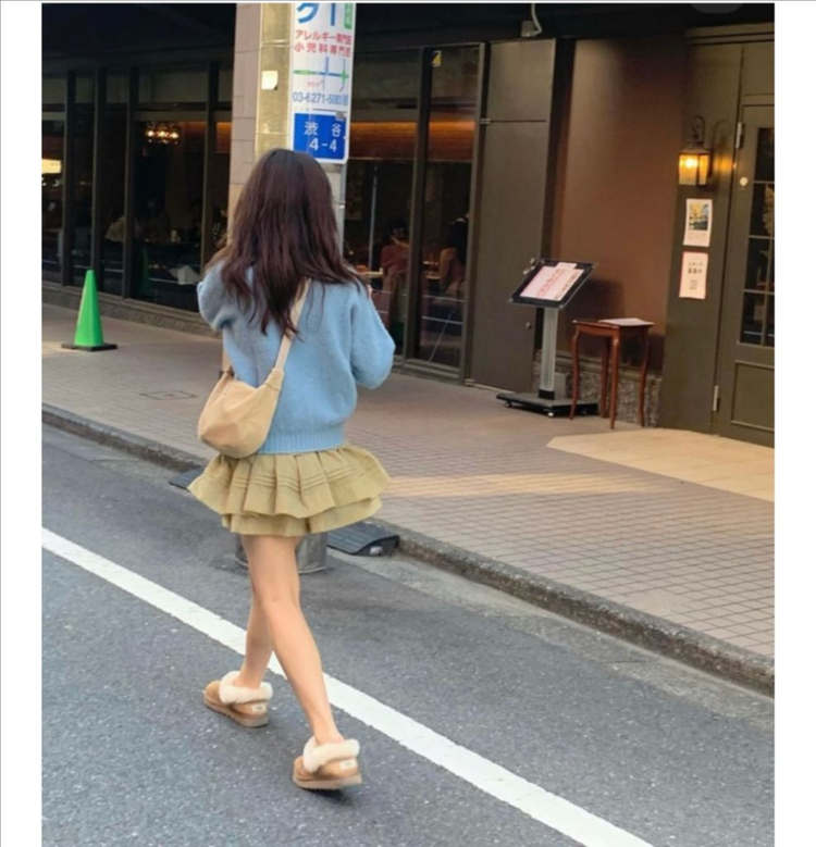 미닛뮤트 클로 웨이스트 코듀로이 라떼 이미지