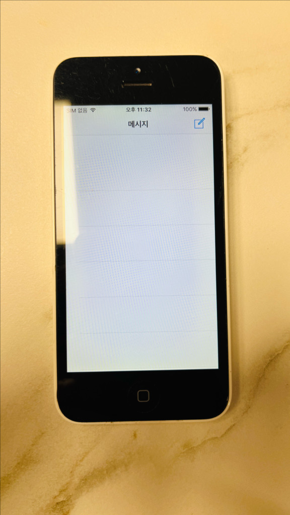 아이폰 5c 화이트 16기가 카메라무음 배터리100 #233 이미지