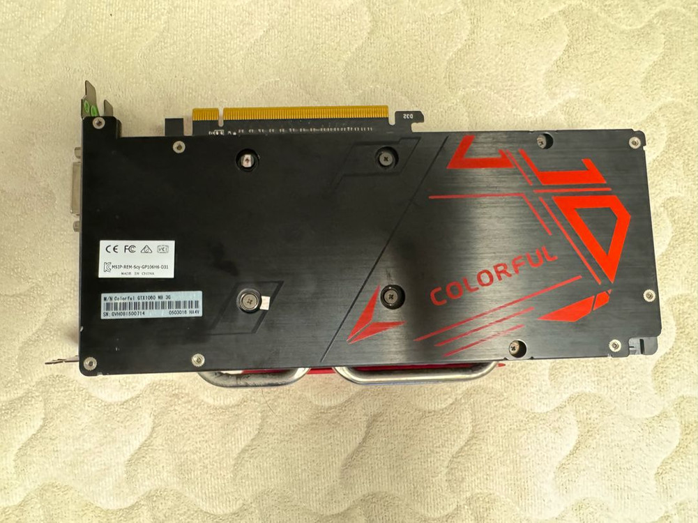 S급 컬러풀 GTX1060 3G 그래픽카드 이미지