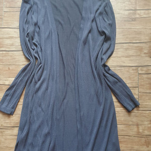 사이즈55 66 롱가디건 간절기 블랙 그레이 챠콜 이미지