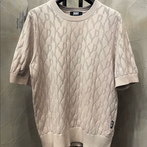 DKNY 여성 골프복 반팔 니트 티셔츠 패턴 ML 이미지