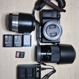 [렌즈3종/풀박스] 소니 a6400 + 렌즈 3개 + 액세서리 풀세트