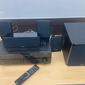 야마하 AV 리시버 YAMAHA RX-V477 + 위성스피커 + 우퍼 이미지