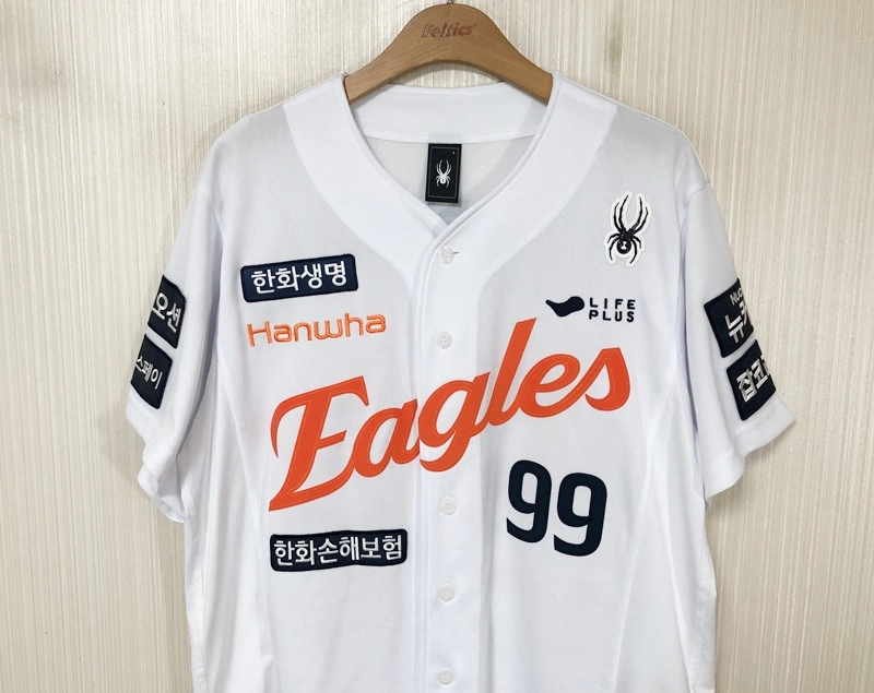 KBO 스파이더 한화이글스 25시즌 어센틱 홈유니폼/져지 L(100) #99 류현진 이미지