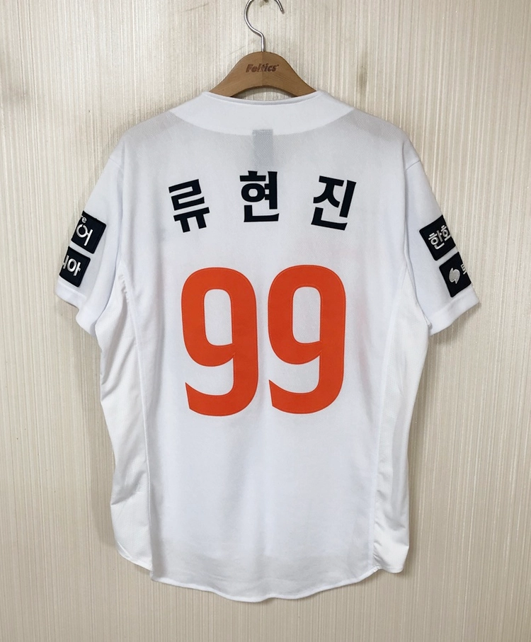 KBO 스파이더 한화이글스 25시즌 어센틱 홈유니폼/져지 L(100) #99 류현진 이미지