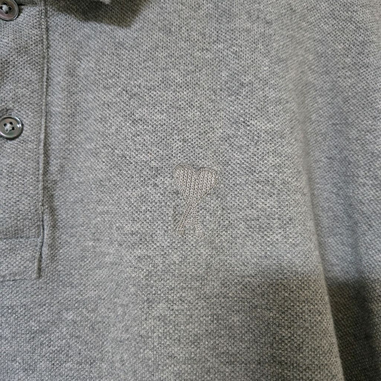 아미(Ami) 아미 드 쾨르 크롭 유니섹스 폴로 셔츠 이미지