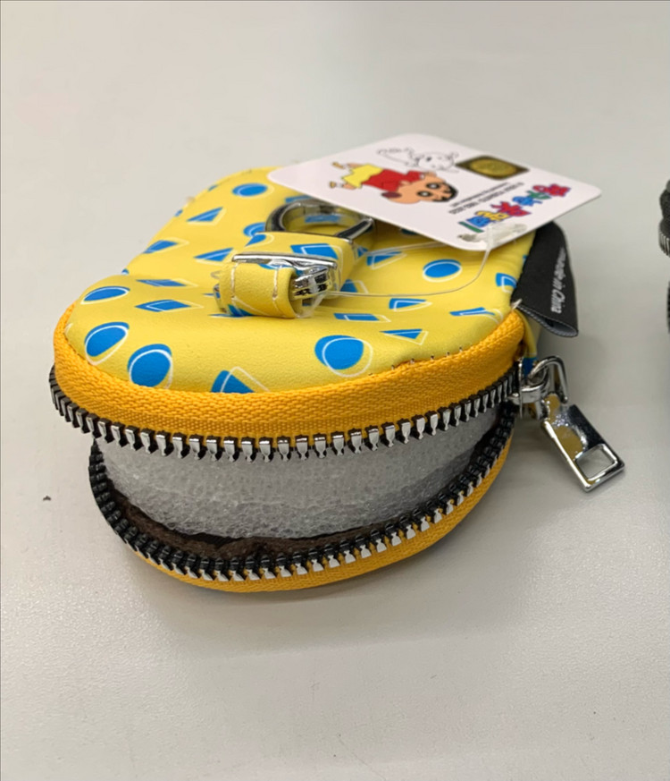 짱구 맹구 유리 동전지갑 파우치 키링 4종 이미지