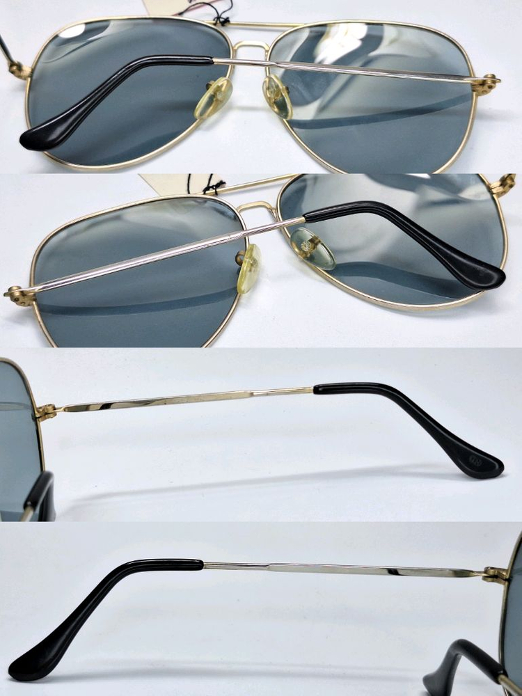 80s 일본 빈티지 데드스톡 미사용/파일럿 에비에이터 선글라스 클래식 레트로 복고 y2k 패션 아이웨어 수입 이미지