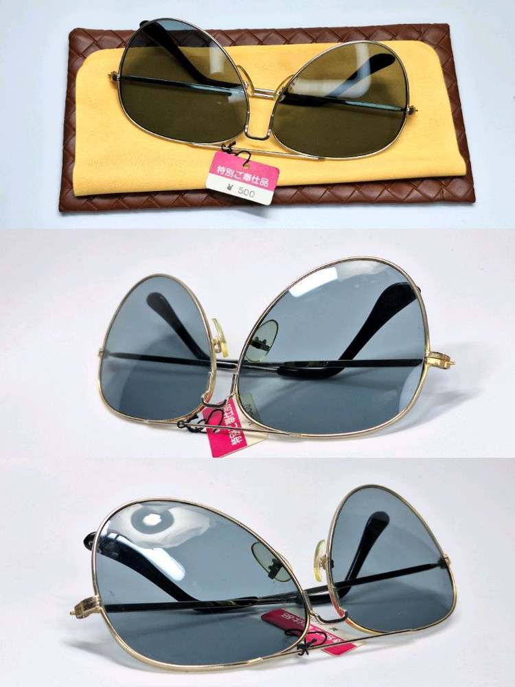 80s 일본 빈티지 데드스톡 미사용/파일럿 에비에이터 선글라스 클래식 레트로 복고 y2k 패션 아이웨어 수입 이미지