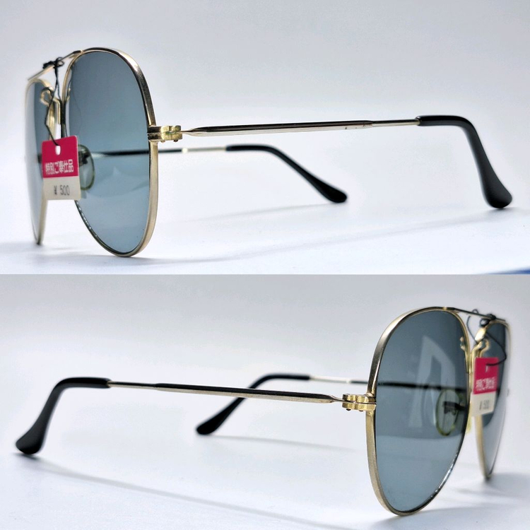 80s 일본 빈티지 데드스톡 미사용/파일럿 에비에이터 선글라스 클래식 레트로 복고 y2k 패션 아이웨어 수입 이미지