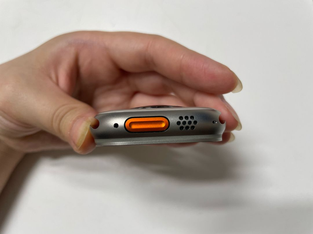 S급 ) 애플워치 울트라 3 49mm 내추럴 티타늄 앵커 블루 오션 밴드 이미지