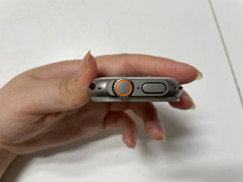 S급 ) 애플워치 울트라 3 49mm 내추럴 티타늄 앵커 블루 오션 밴드 이미지