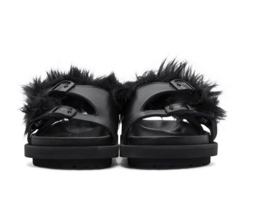 Sacai 사카이 벨크로 퍼슬리퍼 샌들 36사이즈. 이미지