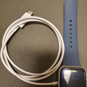 애플워치 se2 40mm 스톰 블루(스포츠 밴드) gps, S급 이미지