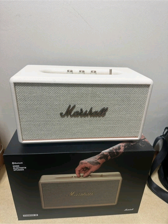 [소비코정품]마샬 스탠모어3 크림색 블루투스 스피커 이미지