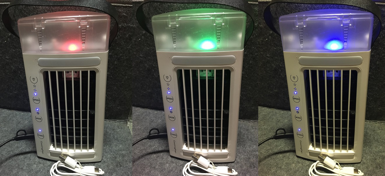 쿨링팬 4 in 1 휴대용 미니 냉풍기 이미지