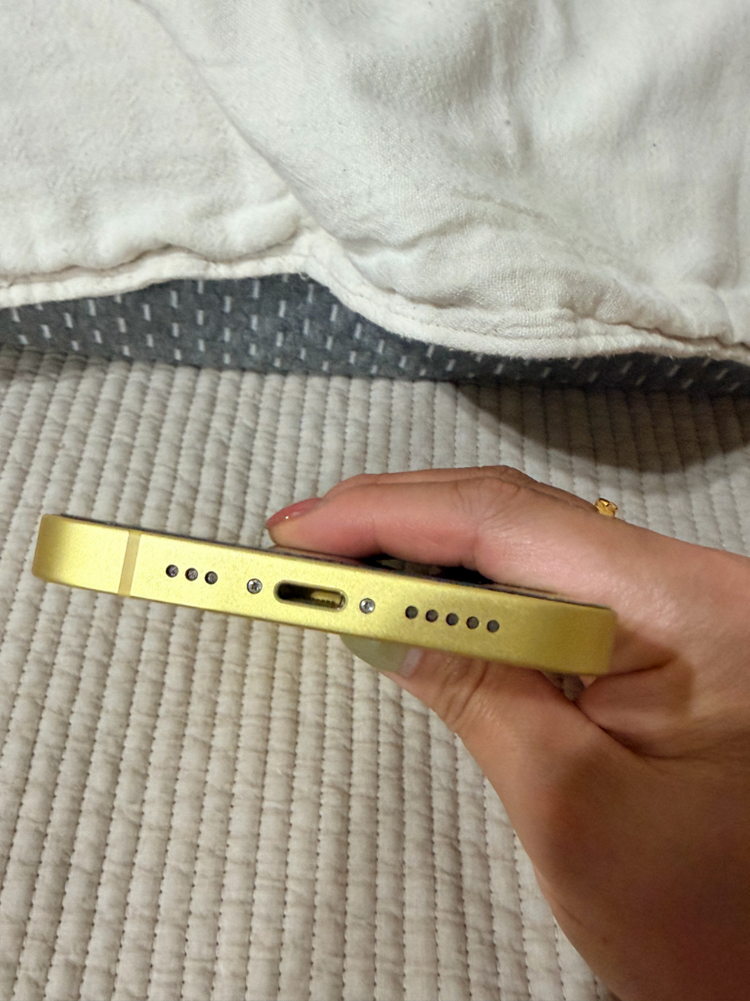 아이폰14 일반 256기가 옐로우 배터리효율 94% 상태 ss 이미지