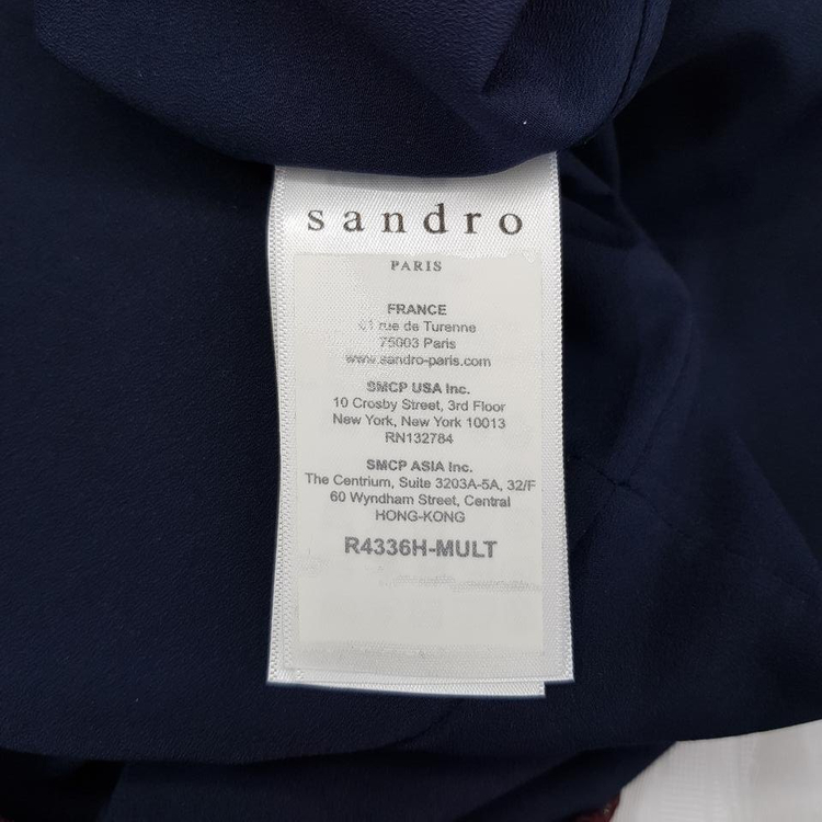 산드로 sandro 배색 플로럴 레이스 미니 원피스 1사이즈 이미지