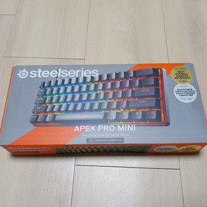영문 게이밍 키보드 스틸 Apex Pro Gen 3 Mini 이미지