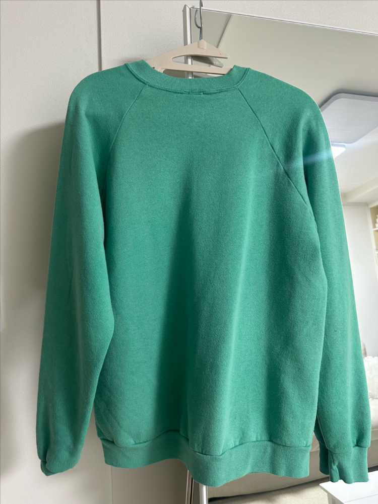 리던 스마일 맨투맨 그린 S 이미지